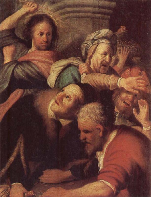 REMBRANDT Harmenszoon van Rijn Christ Driving the Money-changers from the Temple